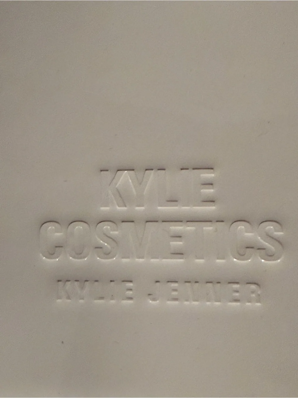 Kylie Cosmetics Embossed Pale Pink Pouch